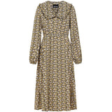 PIECES PIECES Damen Kleid PCRIMBLA Restudsalg Black/Yellow