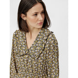 PIECES PIECES Damen Kleid PCRIMBLA Restudsalg Black/Yellow