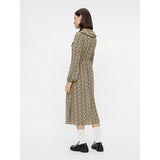 PIECES PIECES Damen Kleid PCRIMBLA Restudsalg Black/Yellow