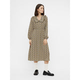PIECES PIECES Damen Kleid PCRIMBLA Restudsalg Black/Yellow