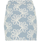 PIECES PIECES Damen Rock PCLIBBEY Restudsalg Medium Blue Denim Flower