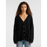 PIECES PIECES Damen Strick PCJULIANA Restudsalg Black