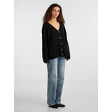 PIECES PIECES Damen Strick PCJULIANA Restudsalg Black