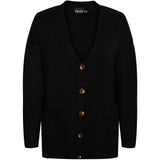 PIECES PIECES Damen Strick PCJULIANA Restudsalg Black