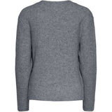 PIECES PIECES Damen Strick PCSILLY Restudsalg Medium grey melange
