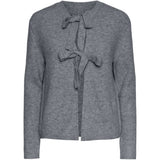 PIECES PIECES Damen Strick PCSILLY Restudsalg Medium grey melange