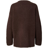 PIECES PIECES Damen Strick PCTINA Knit Hot Fudge Melange