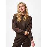 PIECES PIECES Damen Sweatshirt PCCHILLI Sweatshirt Hot Fudge
