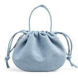 PIECES PIECES Damen Tasche PCBALLOON Bag Light Blue Denim Silver