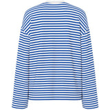 PIECES PIECES Damen Top PCSADIE Blouse Cloud Dancer NAUTICAL BLUE