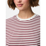 PIECES PIECES Damen Top PCSADIE Blouse Cloud Dancer TAWNY PORT