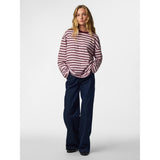 PIECES PIECES Damen Top PCSADIE Blouse Tawny Port 3 ROSEATE SPOONBILL