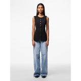 PIECES PIECES Damen Weste PCKAMIL Restudsalg Black