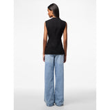 PIECES PIECES Damen Weste PCKAMIL Restudsalg Black