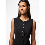 PIECES PIECES Damen Weste PCKAMIL Restudsalg Black