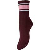 PIECES PIECES Damen strümpfe PCSABINE Socks Winetasting WIDE-SEA PINK-NANTUCK
