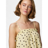 PIECES PIECES Damen kleid PCPARKER Dress French Vanilla Brown polka dots