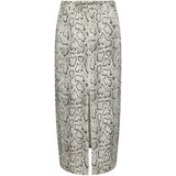 PIECES PIECES X DITTE ESTRUP X CILLE FJORD PCJESSICA SKIRT Restudsalg Bright White Snake Print