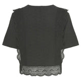 PIECES PIECES dame bluse PCSIMINA Restudsalg Black