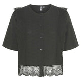 PIECES PIECES dame bluse PCSIMINA Restudsalg Black