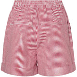 PIECES PIECES dame shorts PCALLO Shorts Salsa Cloud dancer stripes