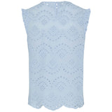 PIECES PIECES dame top PCVILDE Restudsalg Cashmere Blue
