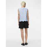 PIECES PIECES dame top PCVILDE Restudsalg Cashmere Blue