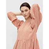 PIECES Pieces Damen Kleid PCGILBERTA Restudsalg Coral
