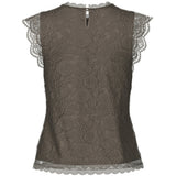 PIECES Pieces Damen Top PCOLLINE Restudsalg Morel