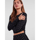 PIECES Pieces dame bluse PCNALA Restudsalg Black Dot