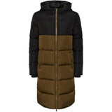 PIECES Pieces dame jakke PCBEE Restudsalg Dark Olive W. BLACK