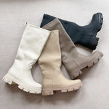 SHOES Pilipa Damen Stiefel 7755A-2 Restudsalg Beige