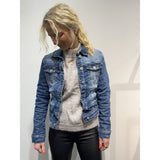 Place du Jour Place du Jour Damen Denim Jacke 60021-1 Restudsalg Dark Blue Denim