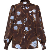 Sisters Point SISTERS POINT Damen Hemd VIADA Shirt Brown/Blue Flower