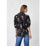 Sisters Point SISTERS POINT Damen bluse ELLA Shirt Black Wild Flower