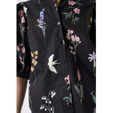 Sisters Point SISTERS POINT Damen bluse ELLA Shirt Black Wild Flower