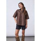 Sisters Point SISTERS POINT dänisches Hemd ELLA Shirt Brown