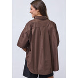 Sisters Point SISTERS POINT dänisches Hemd ELLA Shirt Brown