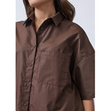 Sisters Point SISTERS POINT dänisches Hemd ELLA Shirt Brown