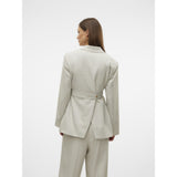 Vero Moda VERO MODA Damen Blazer VMOMARI Restudsalg Light Grey Melange