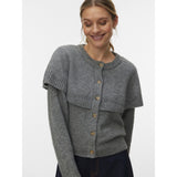 Vero Moda VERO MODA Damen Cardigan VMLILLI Cardigan Medium grey melange