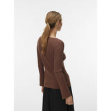 Vero Moda VERO MODA Damen Cardigan VMWILLOW Cardigan Cocoa Brown