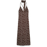 Vero Moda VERO MODA Damen Kleid VMELISA Dress Chocolate Martini Snow white dot