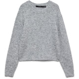 Vero Moda VERO MODA Damen Pullover VMNOVAH Pullover Medium grey melange