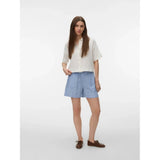 Vero Moda VERO MODA Damen Shorts VMLINN Shorts Cornflower Blue LIVA Navy Blazer