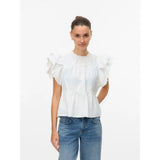 Vero Moda VERO MODA Damen Top VMISOLDE Blouse Snow white
