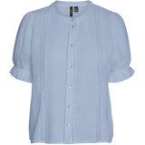 Vero Moda VERO MODA Damen Top VMNATALI Top Cashmere Blue