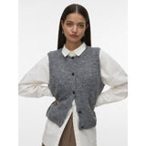 Vero Moda VERO MODA Damen Weste VMNOVAH Vest Dark grey melange