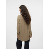 Vero Moda VERO MODA Damen Strick VMESTI Restudsalg Silver Mink Melange