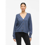 VILA VILA DAMEN STRICKJACKE VIRIL Restudsalg Vintage Indigo Dark Melange